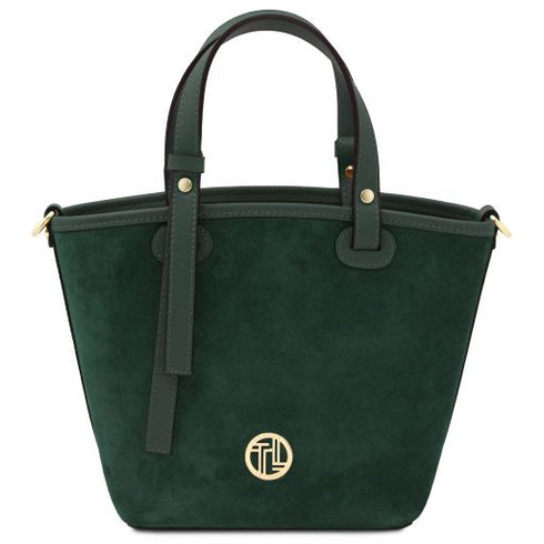 Glacette - Suede leather bucket bag